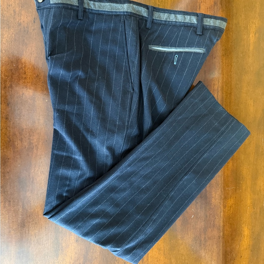 El Ganso Men's Navy Wool Dress Pants